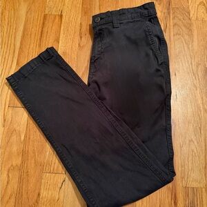 George Slim Fit Black Trousers